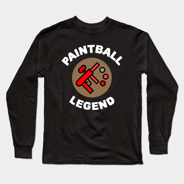 Paintball Legend Long Sleeve T-Shirt by Orange-Juice